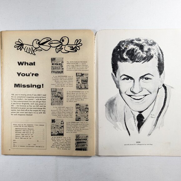 April 1960 vintage 16 magazine Win a Hollywood date with Fabian - Picture 7 of 11